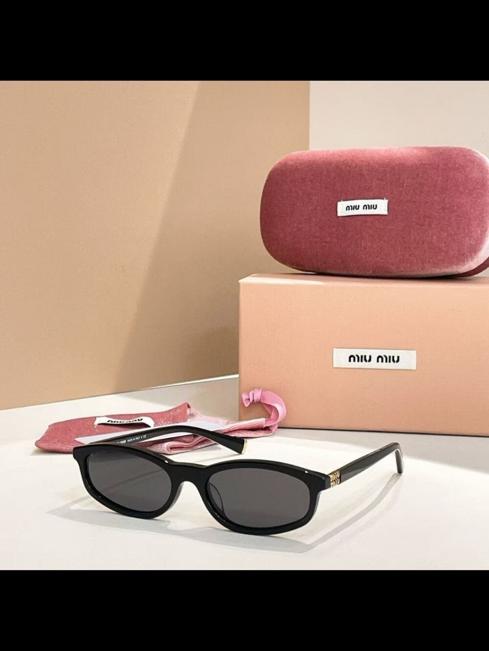 Miu Miu - Black Sunglasses - MU A06S With Original Boxing And Packing